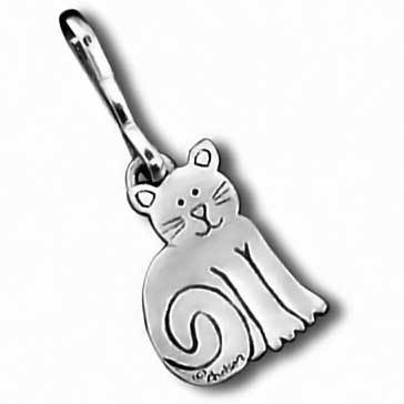 Sitting Cat Zipper Pull