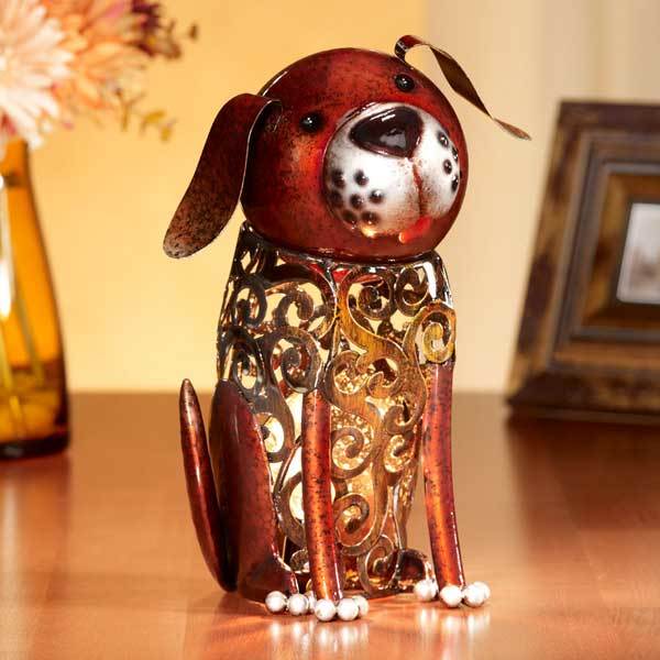 Dog Figurine Electric Luminary (Light)