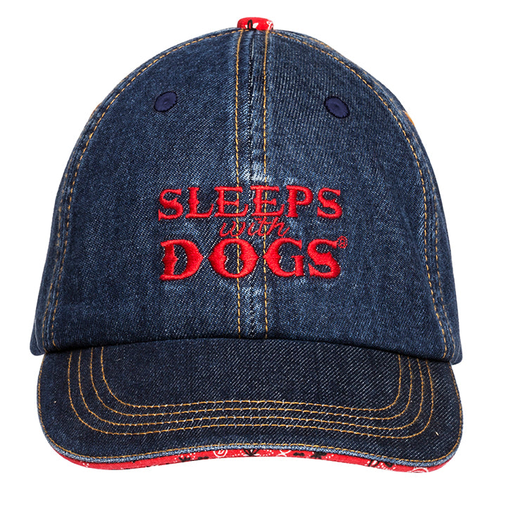 Sleeps With Dogs Baseball Cap - Denim