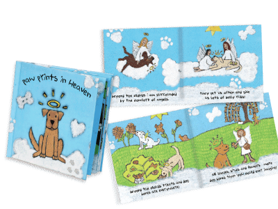 Paw Prints in Heaven Book - Sympathy