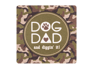 Dog Dad - Single Square Coaster