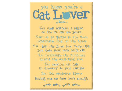 You Know You're a Cat Lover - Magnet