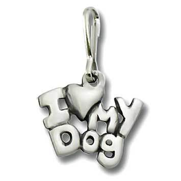 I Love My Dog Zipper Pull