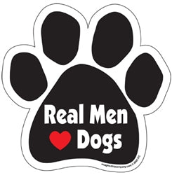 Real Men (Heart) Dogs Car Magnet