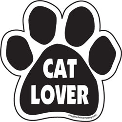 Cat Lover Paw Car Magnet