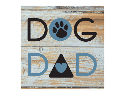 Dog Dad - Wood Pallet Magnet