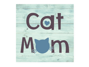 Cat Mom - Wood Pallet Magnet