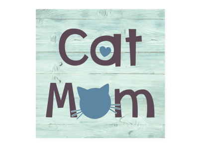 Cat Mom - Wood Pallet Magnet
