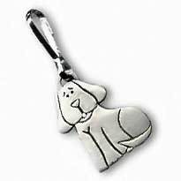 Sitting Dog Zipper Pull