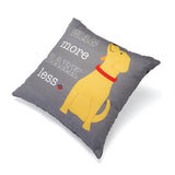 Wag More Bark Less Accent Pillow (18" x 18")