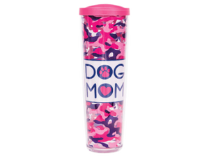 Dog Mom w/Pink Lid - Drinkware