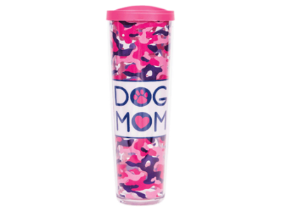 Dog Mom w/Pink Lid - Drinkware