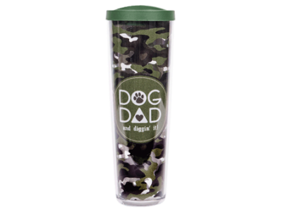 Dog Dad w/Hunter Green Lid - Drinkware